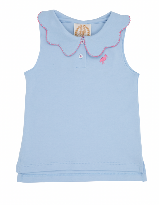 Paige`s Playful Polo - Beale Street Blue/Hamptons Hot Pink