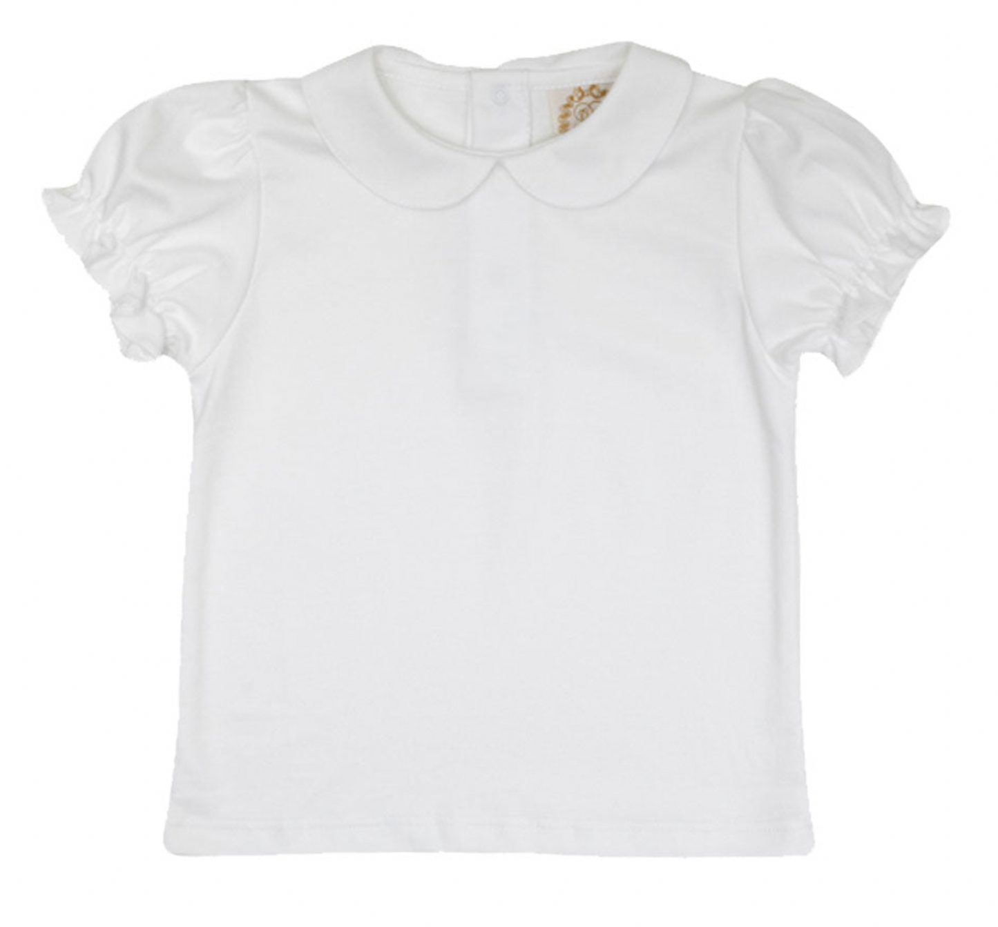 Maude's Peter Pan Collar Shirt & Onesie - Worth Avenue White