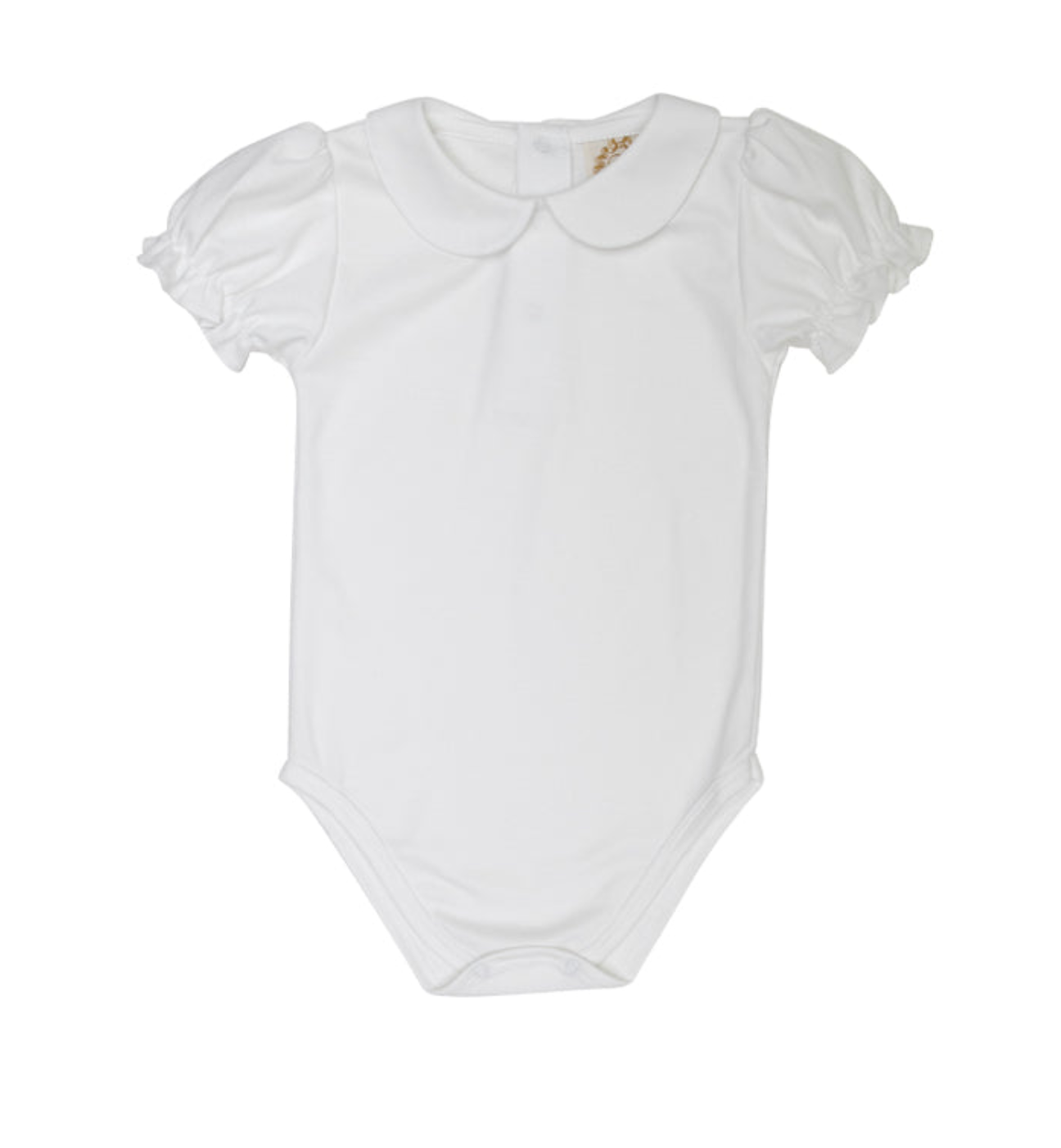 Maude's Peter Pan Collar Shirt & Onesie - Worth Avenue White