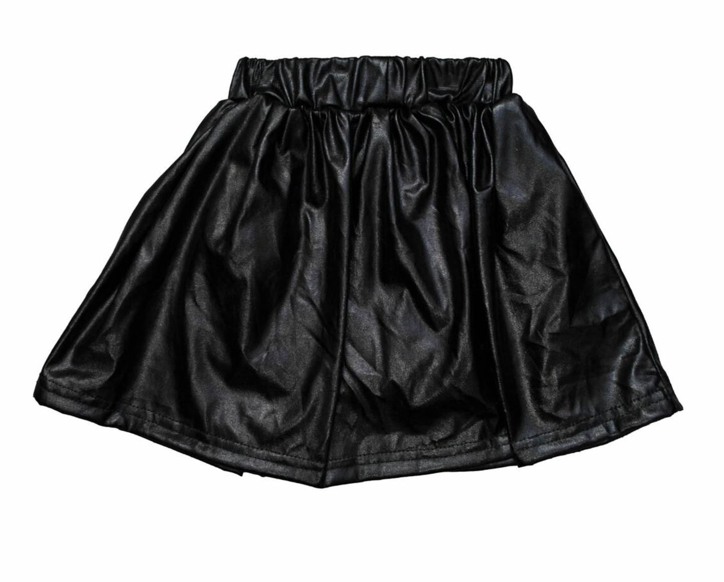 Black Metallic Skort