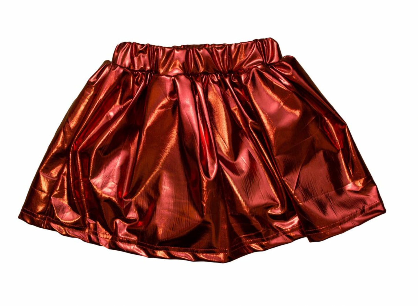 Maroon Metallic Skort