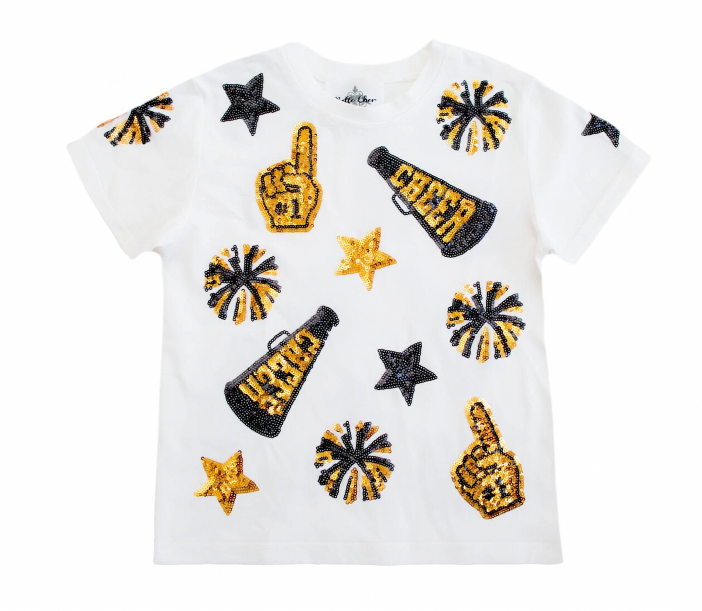 Black and Gold Cheer Shirt