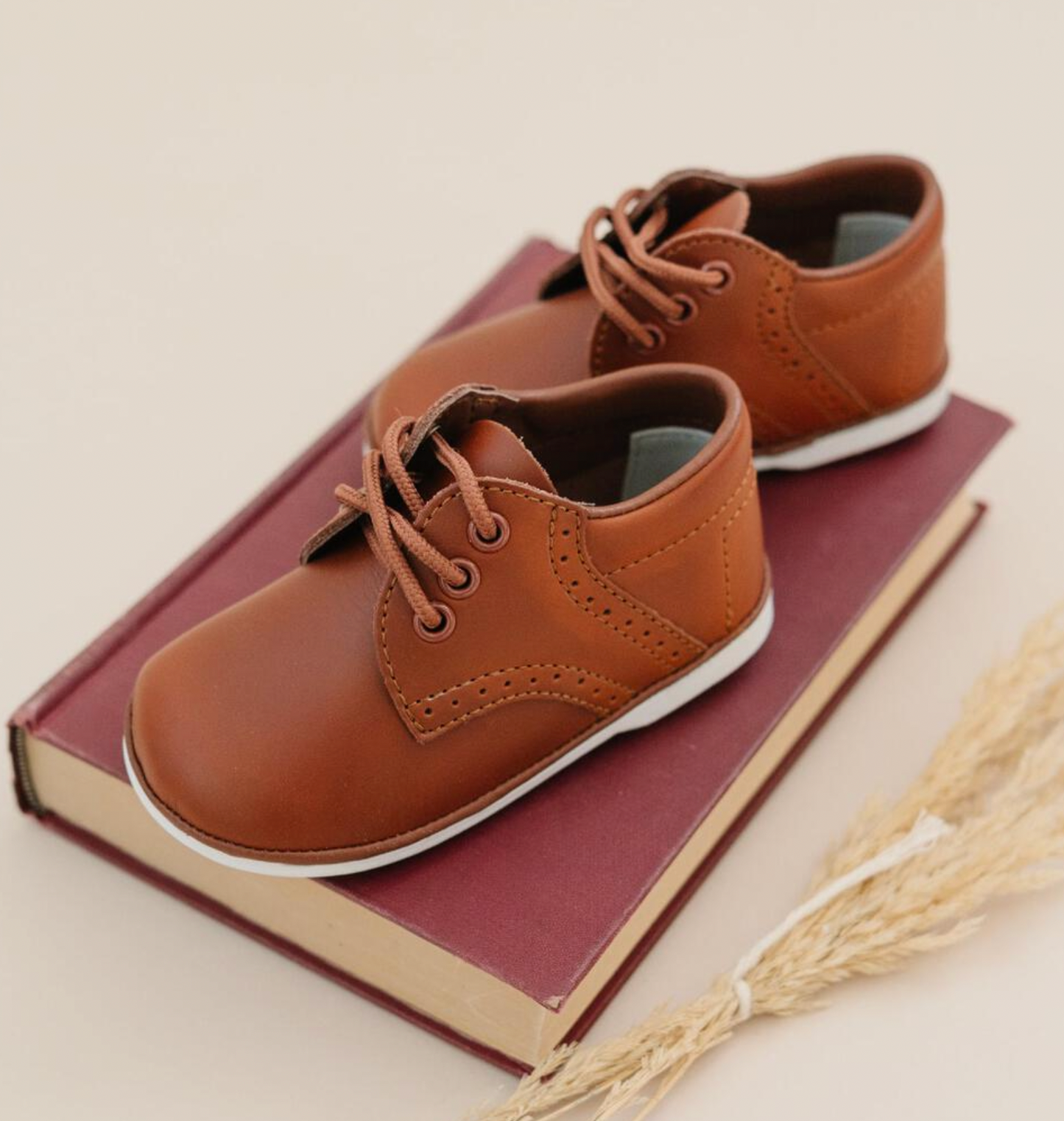 James Waxed Leather Lace Up Shoe (Baby)