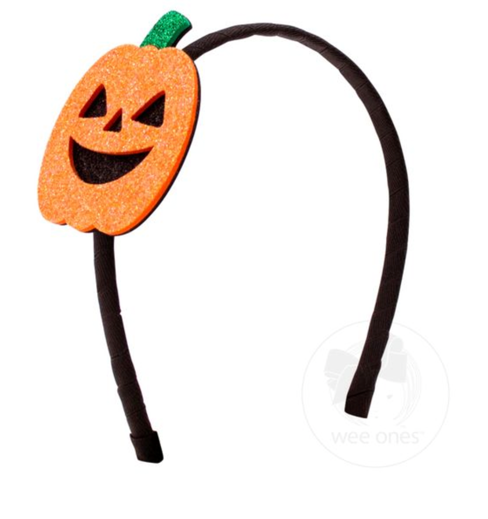 Glitter Foam Halloween Jack-O-Lantern Headband