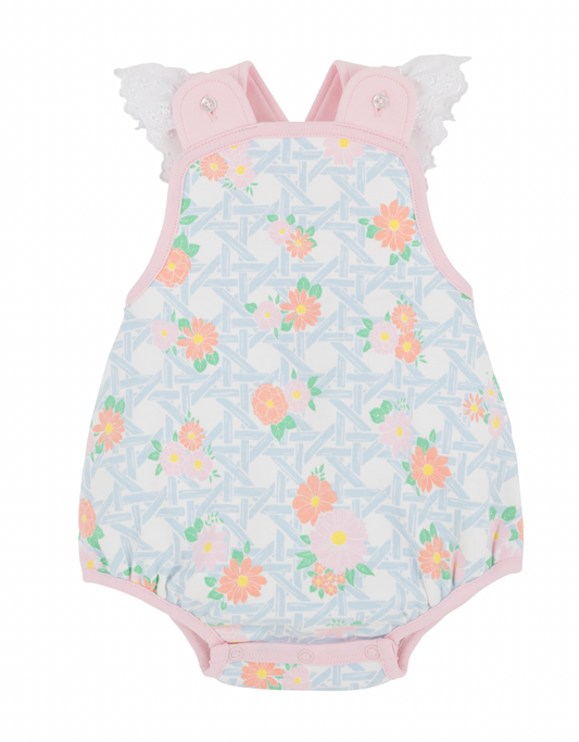 Saylor Sunsuit - Cayman Island Cane/Palm Beach