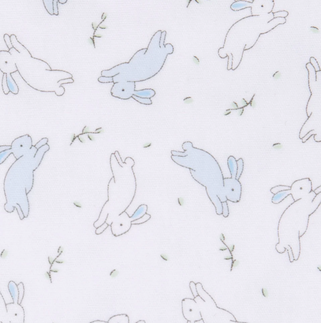 Bunny Hop Long Pajamas - Blue