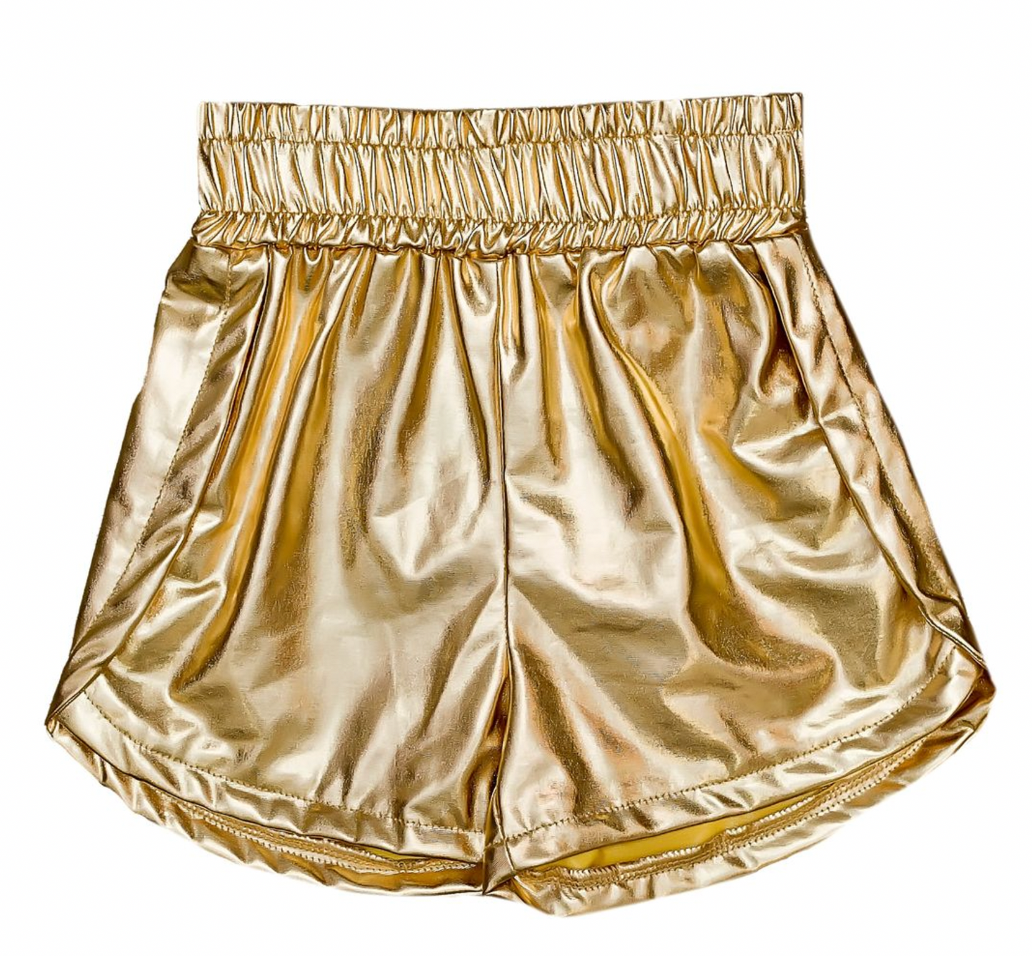 Gold Metallic Shorts