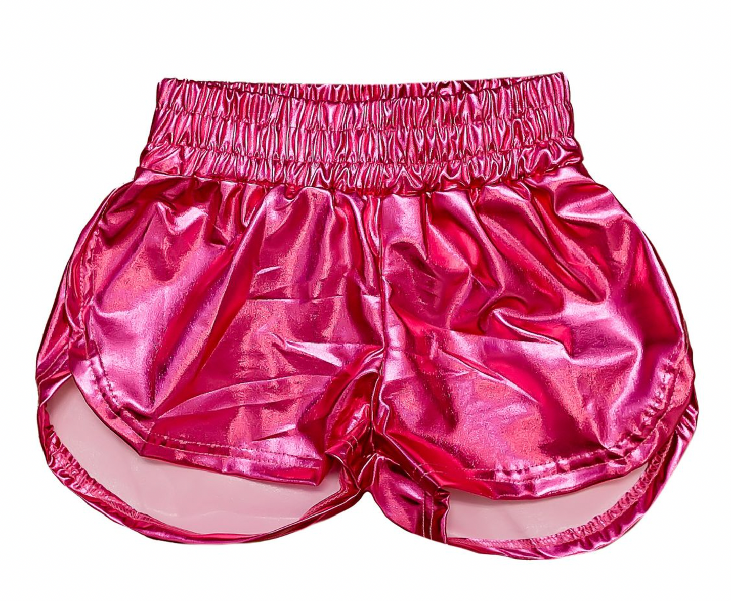 Hot Pink Metallic Shorts