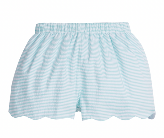 Scallop Short - Island Stripe Seersucker