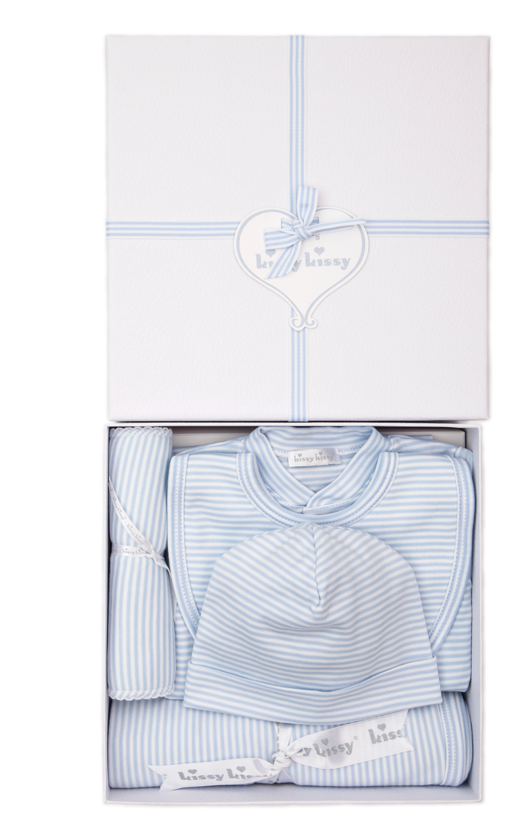 Simple Stripes Blue 5PC Gift Set with Gift Box