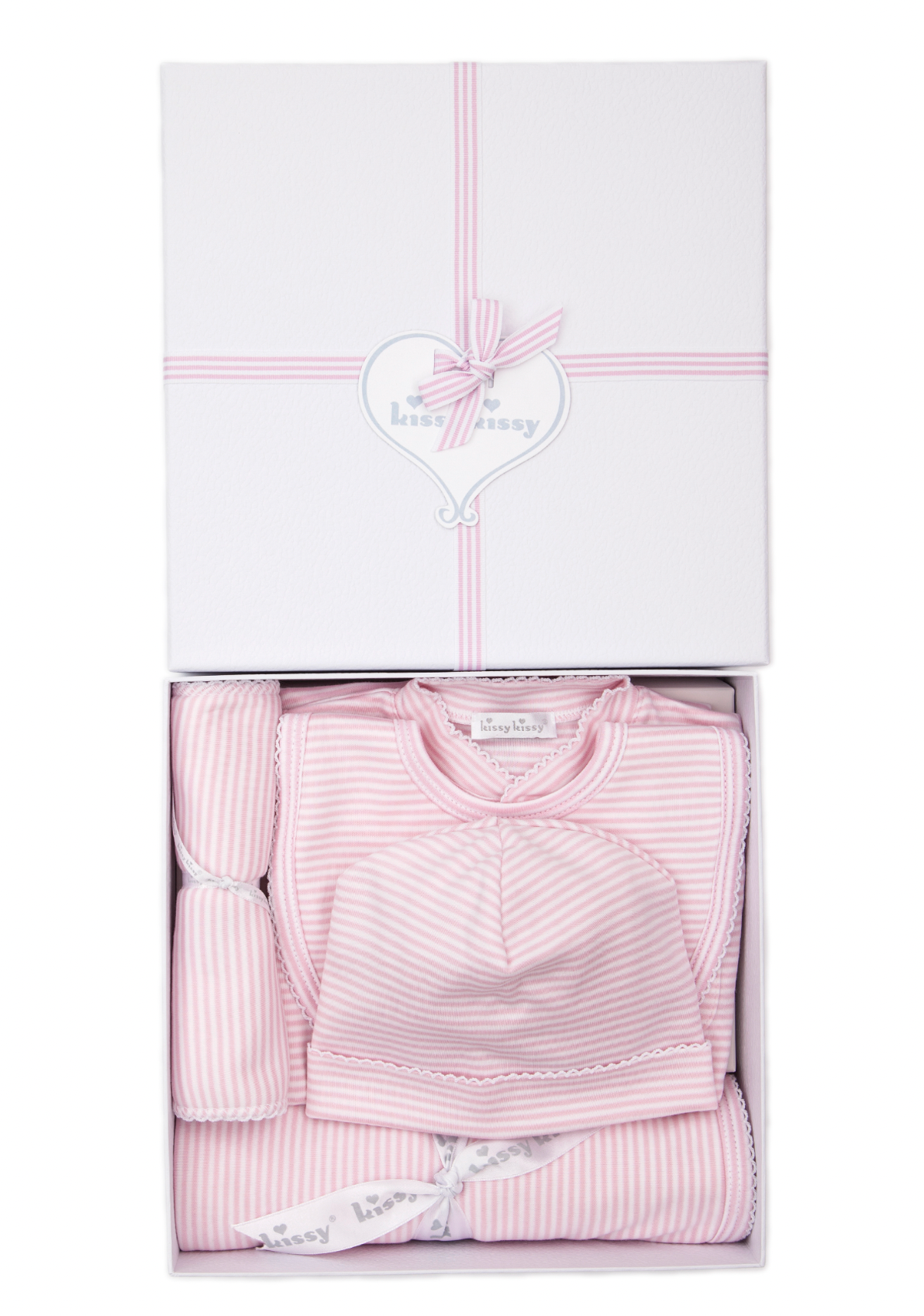 Simple Stripes Pink 5PC Gift Set with Gift Box