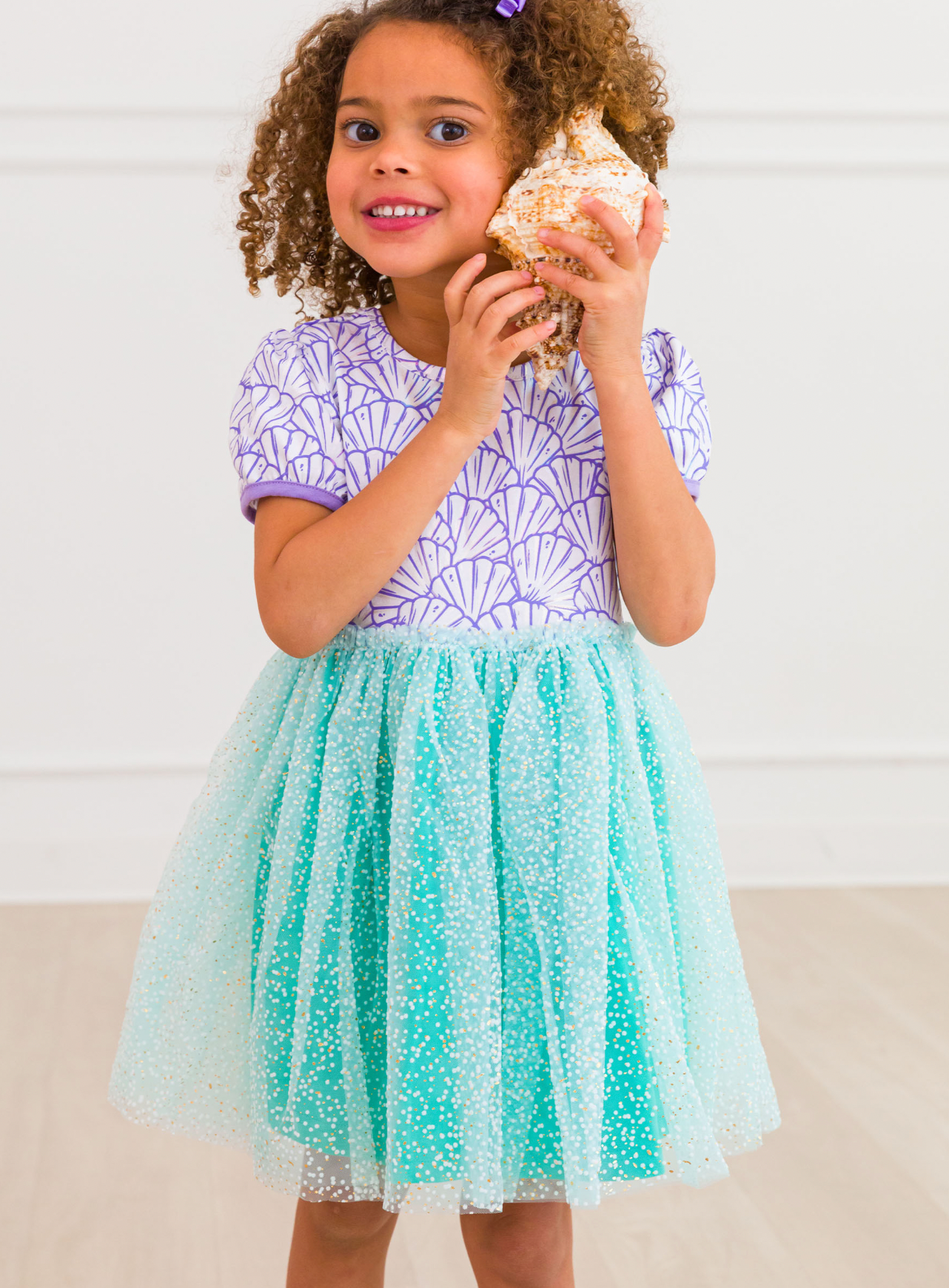 Short Sleeve Princess Bow Twirl Dress