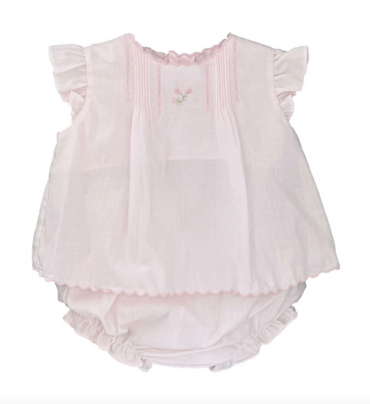 Pretty Openwork Layette Diaper Set