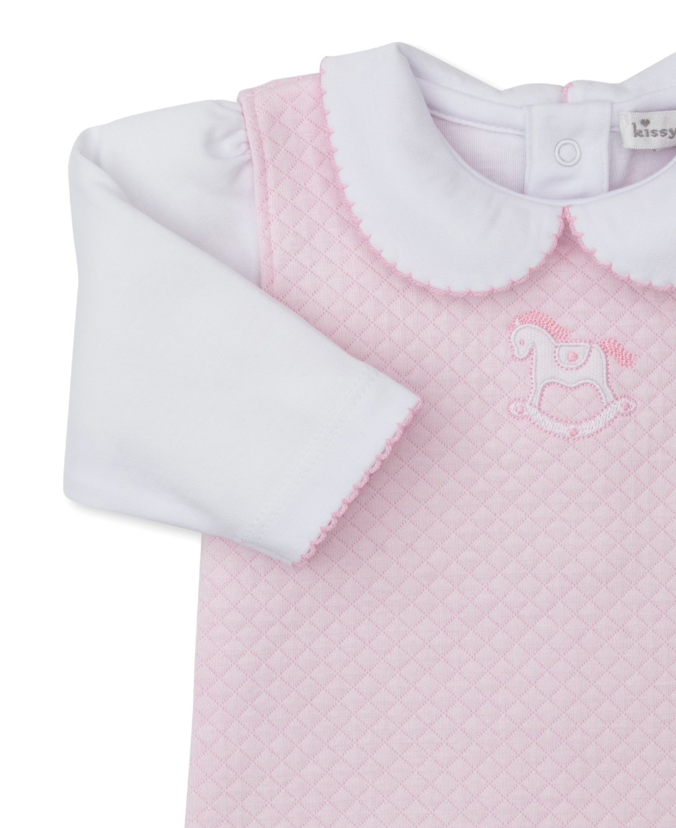 Jacquard Overall Set Mix - Pink Rocking Horse