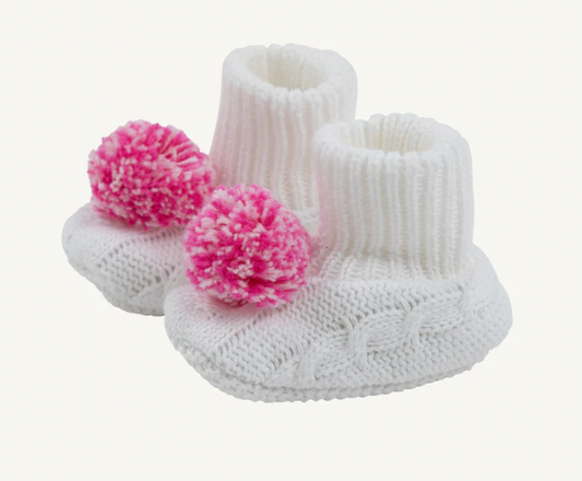 Bryer Bootie - Palm Beach Pink/White