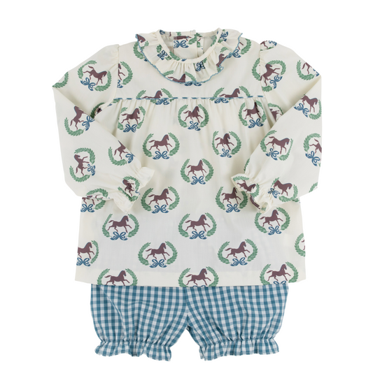 Bon Air Bloomer Set - Highland Horse/Barnsley Gingham
