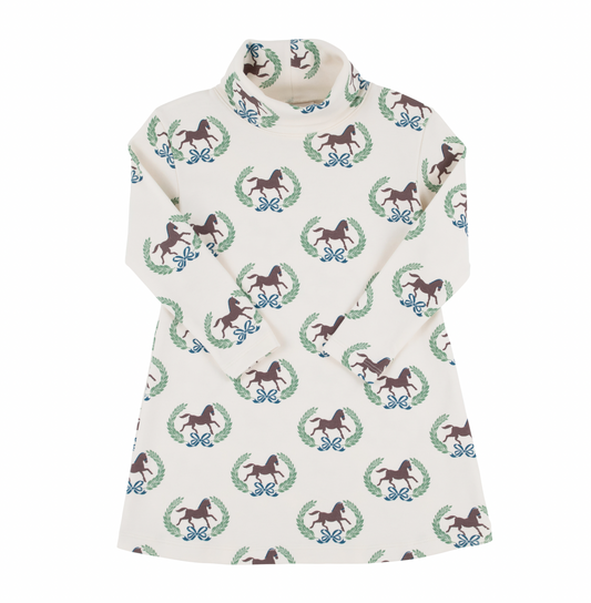 Tatum's Turtleneck Dress - Highland Horses