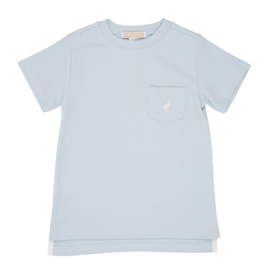 Carter Crewneck - Buckhead Blue/Worth Ave White