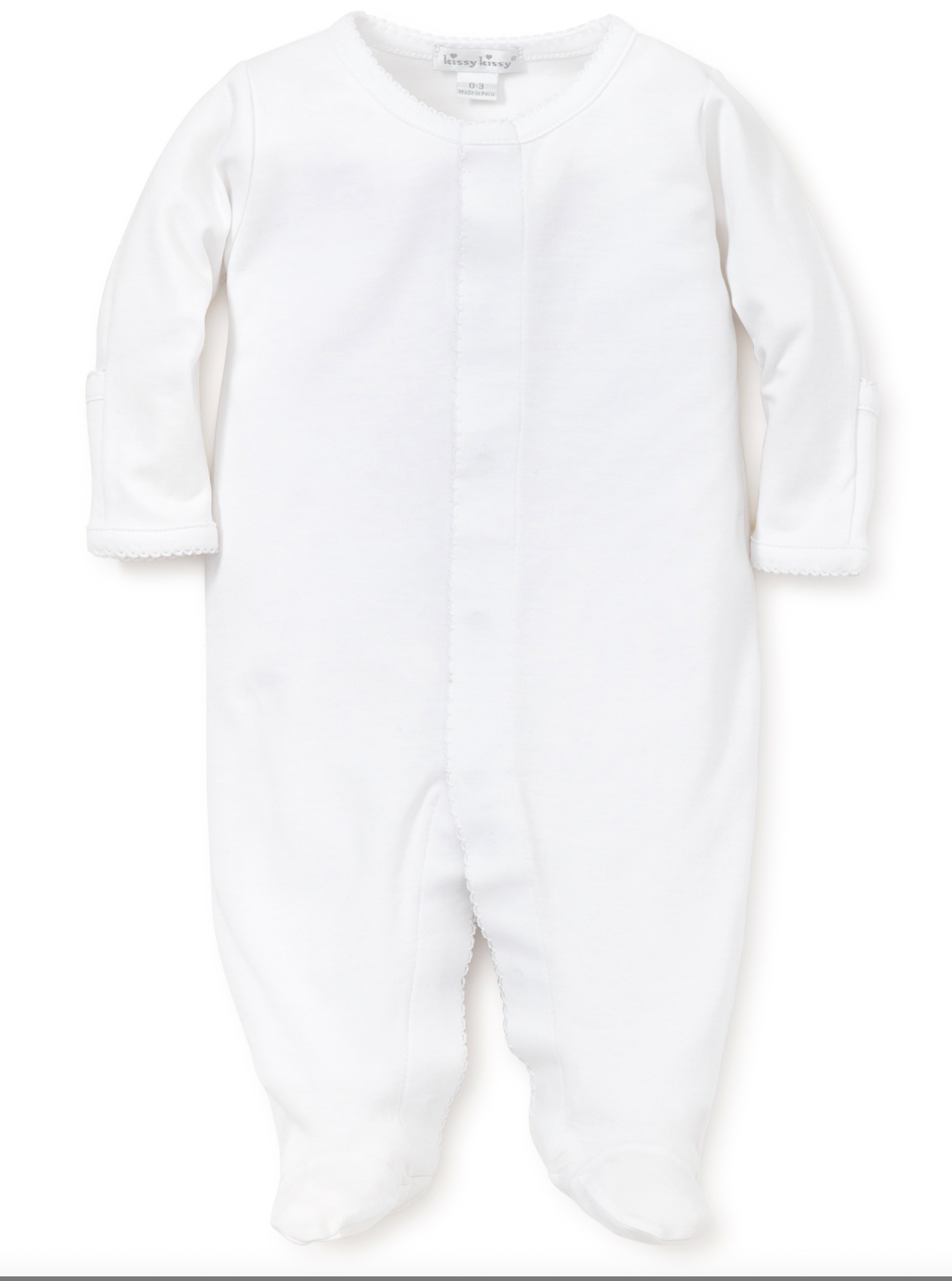 White/White Basics Footie