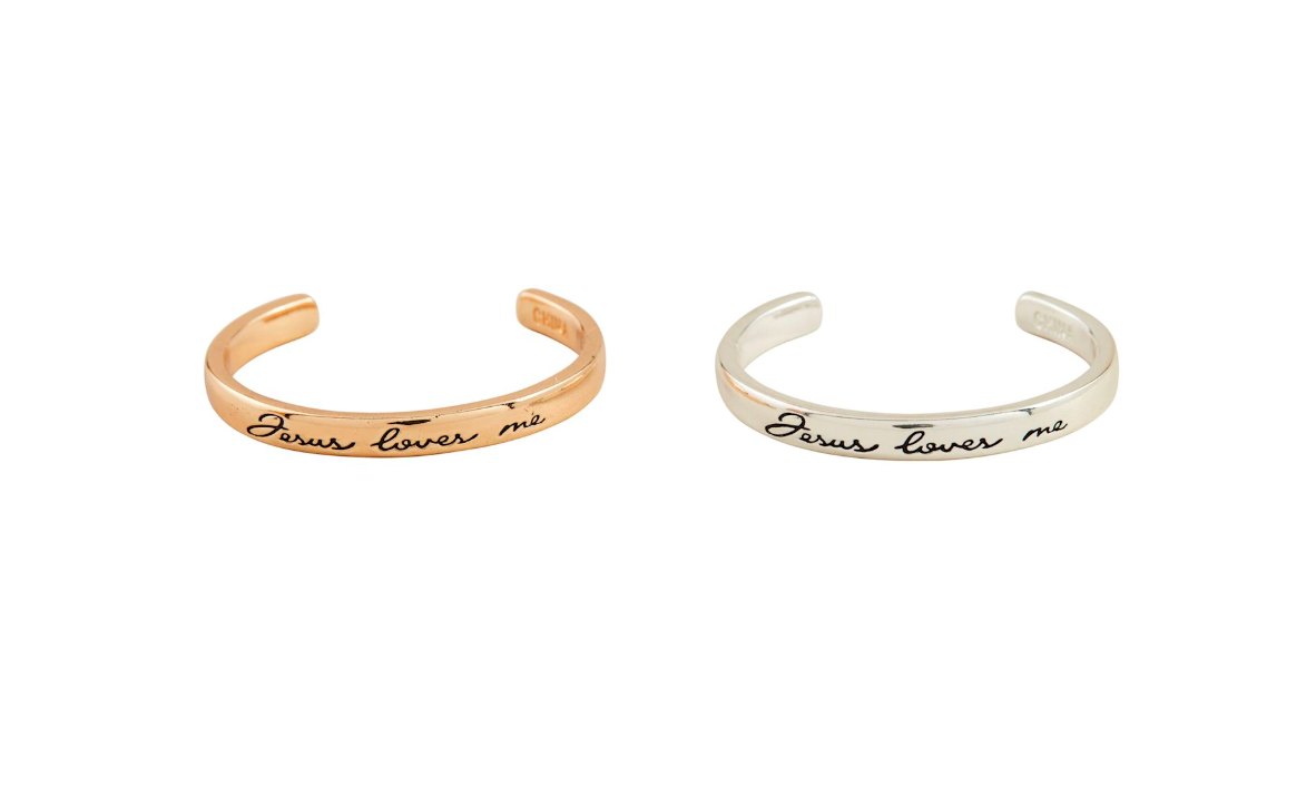'Jesus Loves Me' Cuff