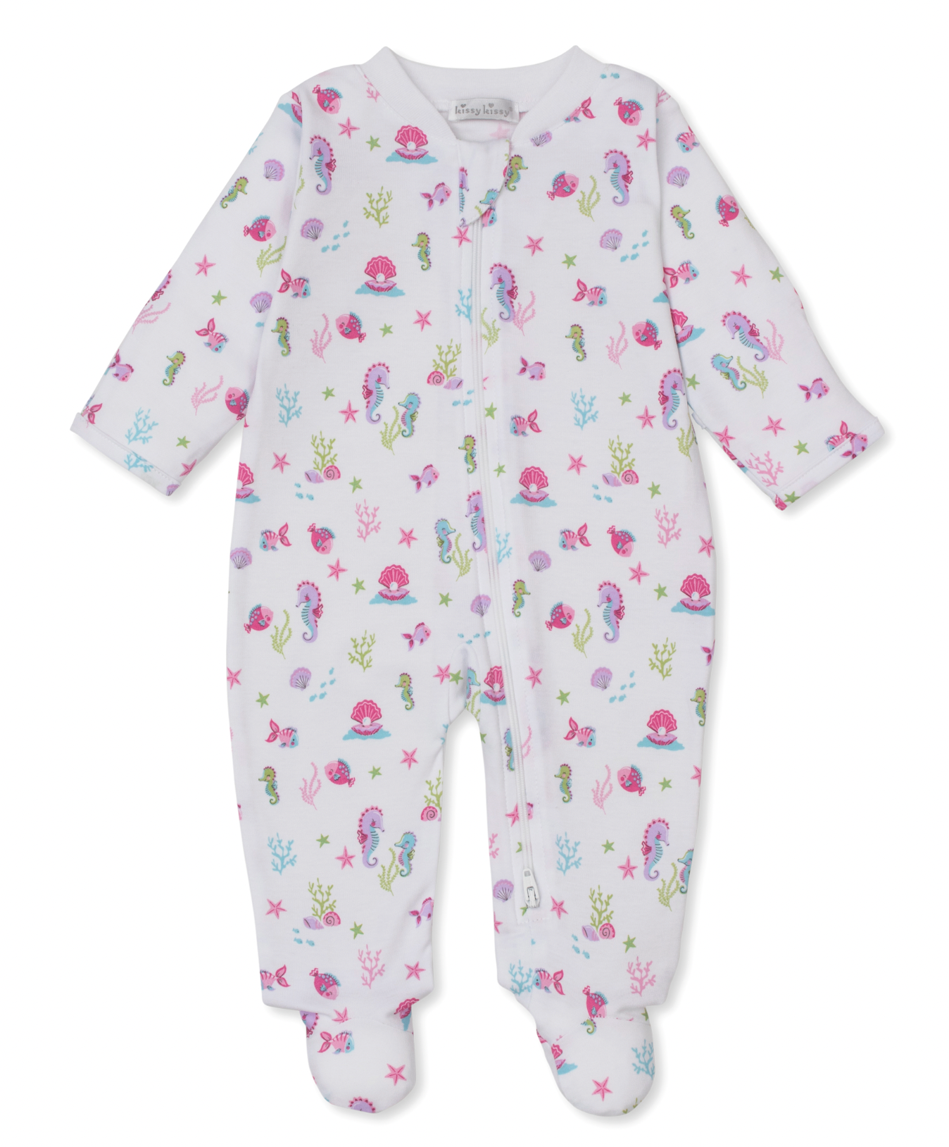 Footie with Zipper - Sea Shore