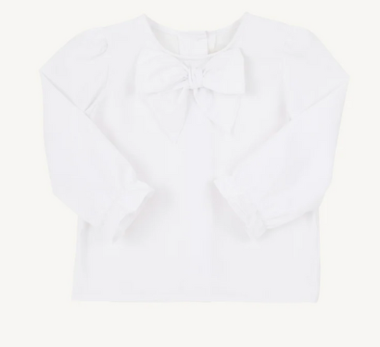 Beatrice Bow Blouse - White