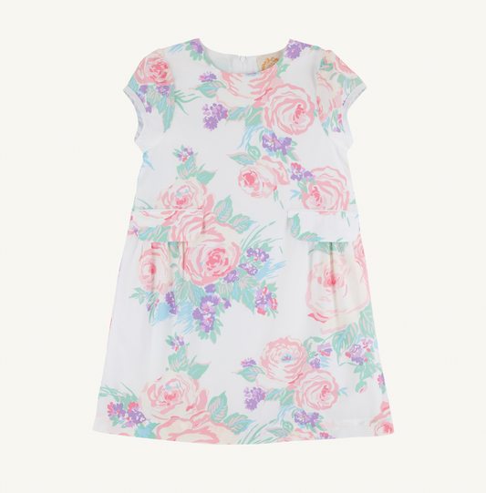 Betts Bow Dress - Princess Grace Rose