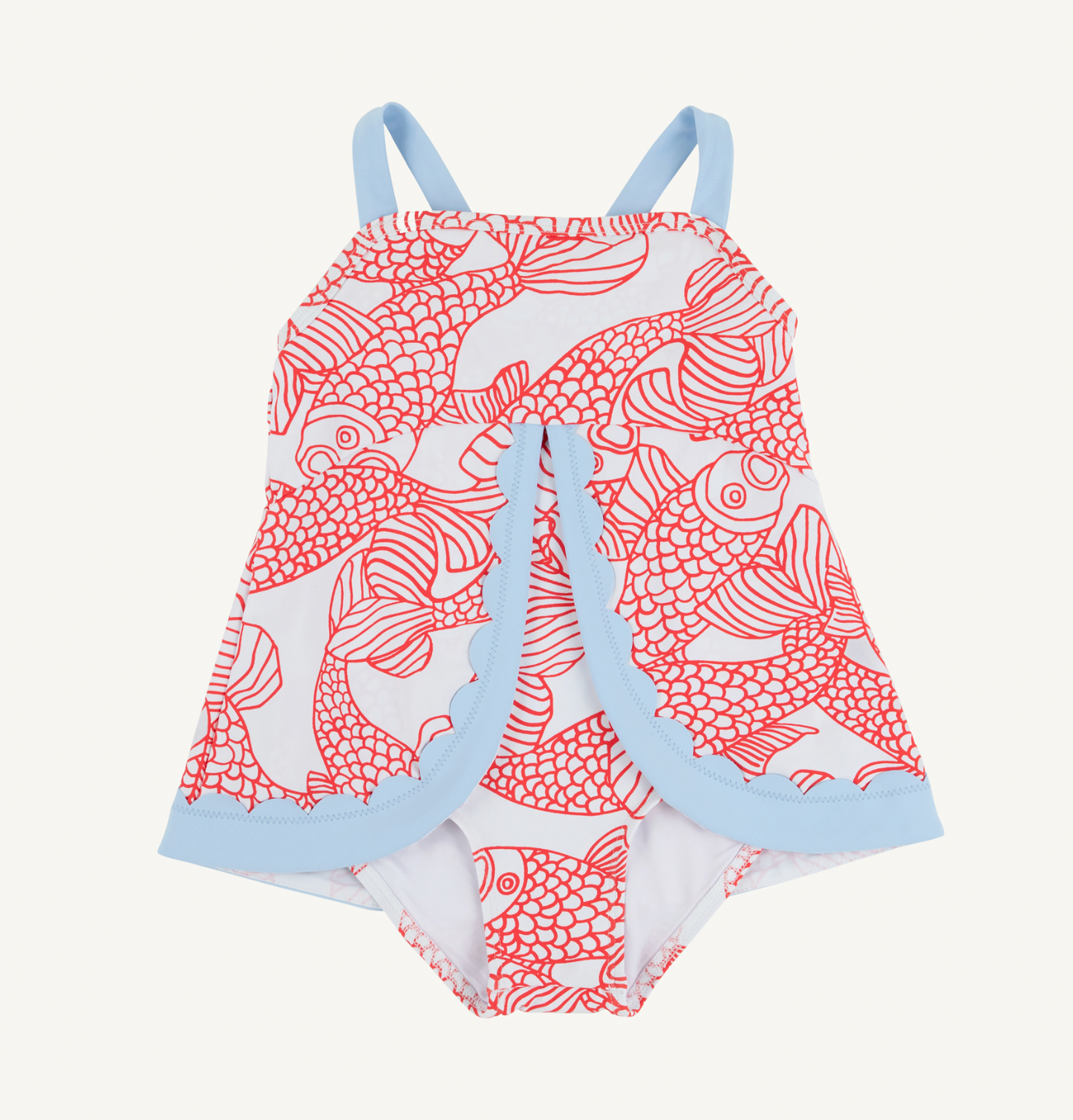 Stratford Scallop Swimsuit - Big Fish/Beale Street Blue