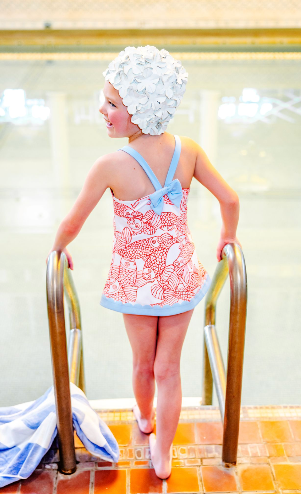 Stratford Scallop Swimsuit - Big Fish/Beale Street Blue