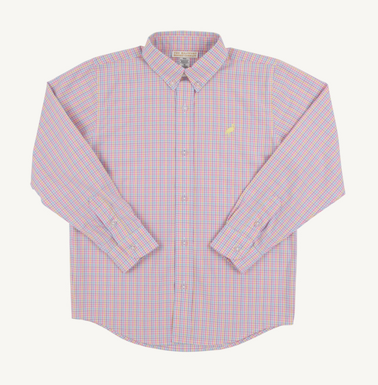 Dean's List Dress Shirt - Woodstock Park Plaid/Lake Worth Yellow
