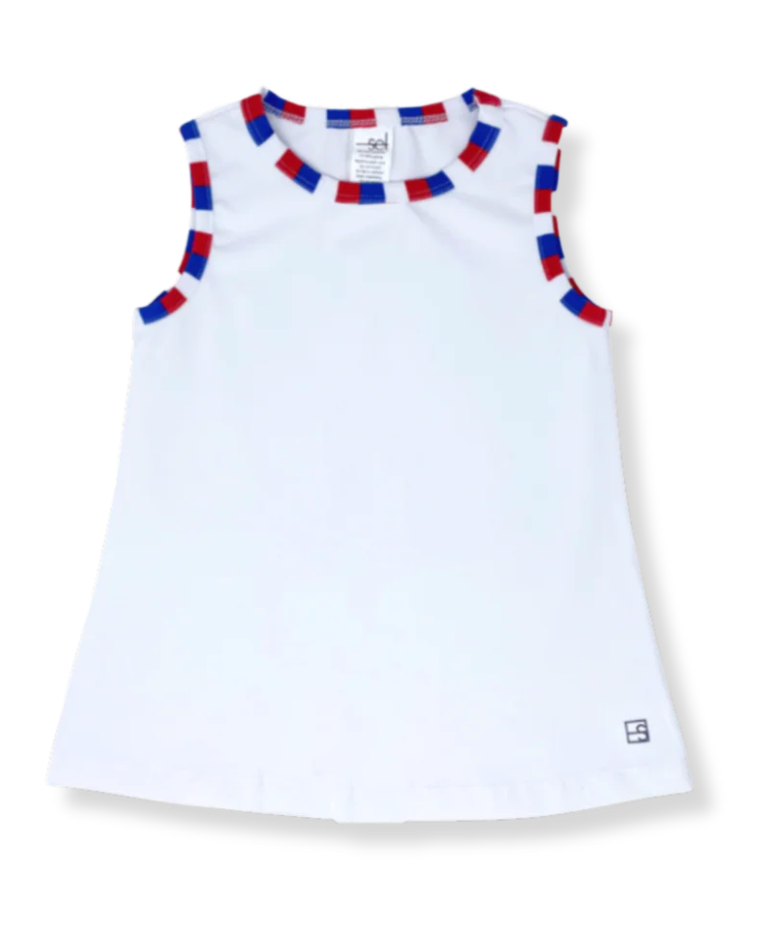 Tori Tank - Pure Coconut, Royal, Red