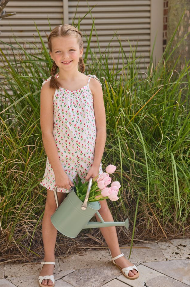 Mini Romper- Tulip Valley