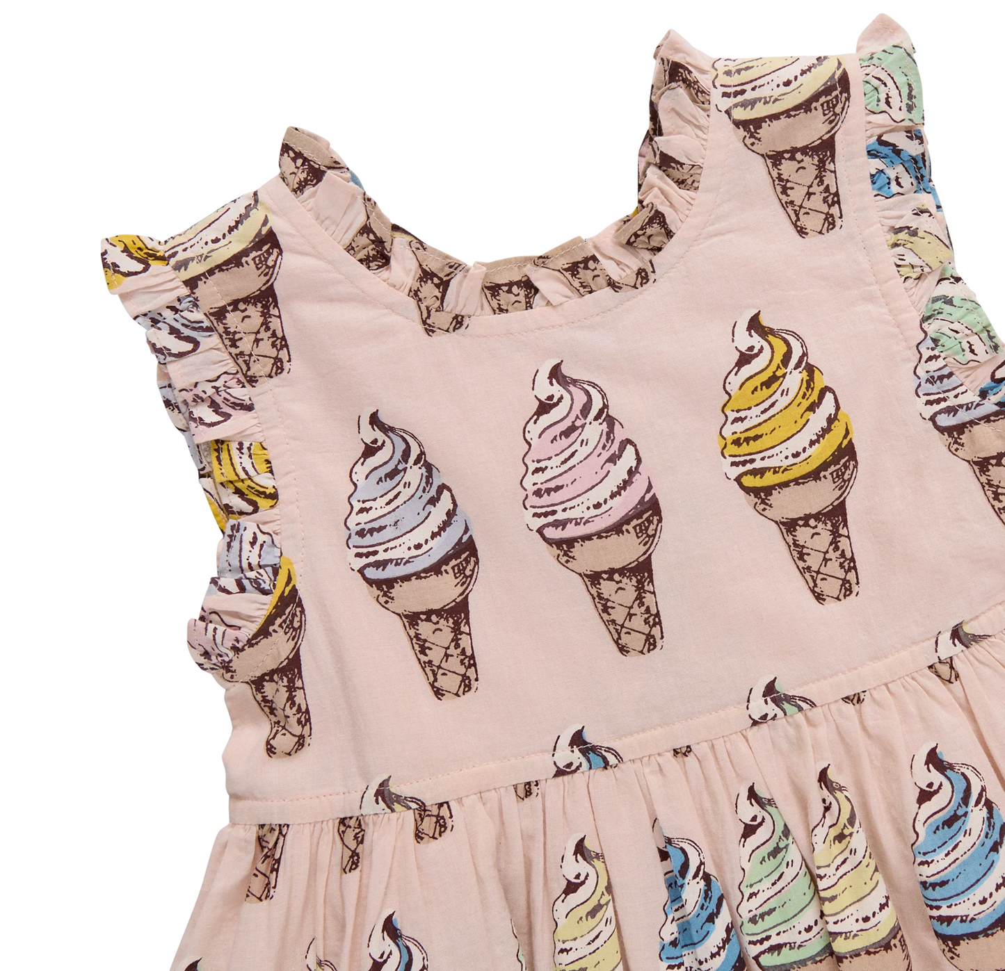 Alyssa Dress- Pink Soft Serve