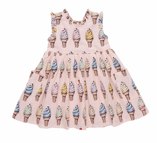 Alyssa Dress- Pink Soft Serve