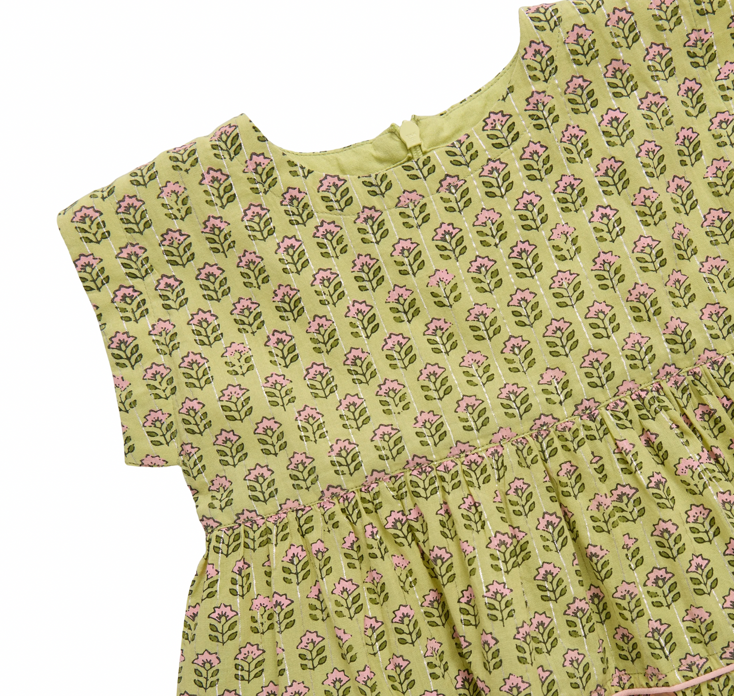 Peachy Dress- Green Prairie