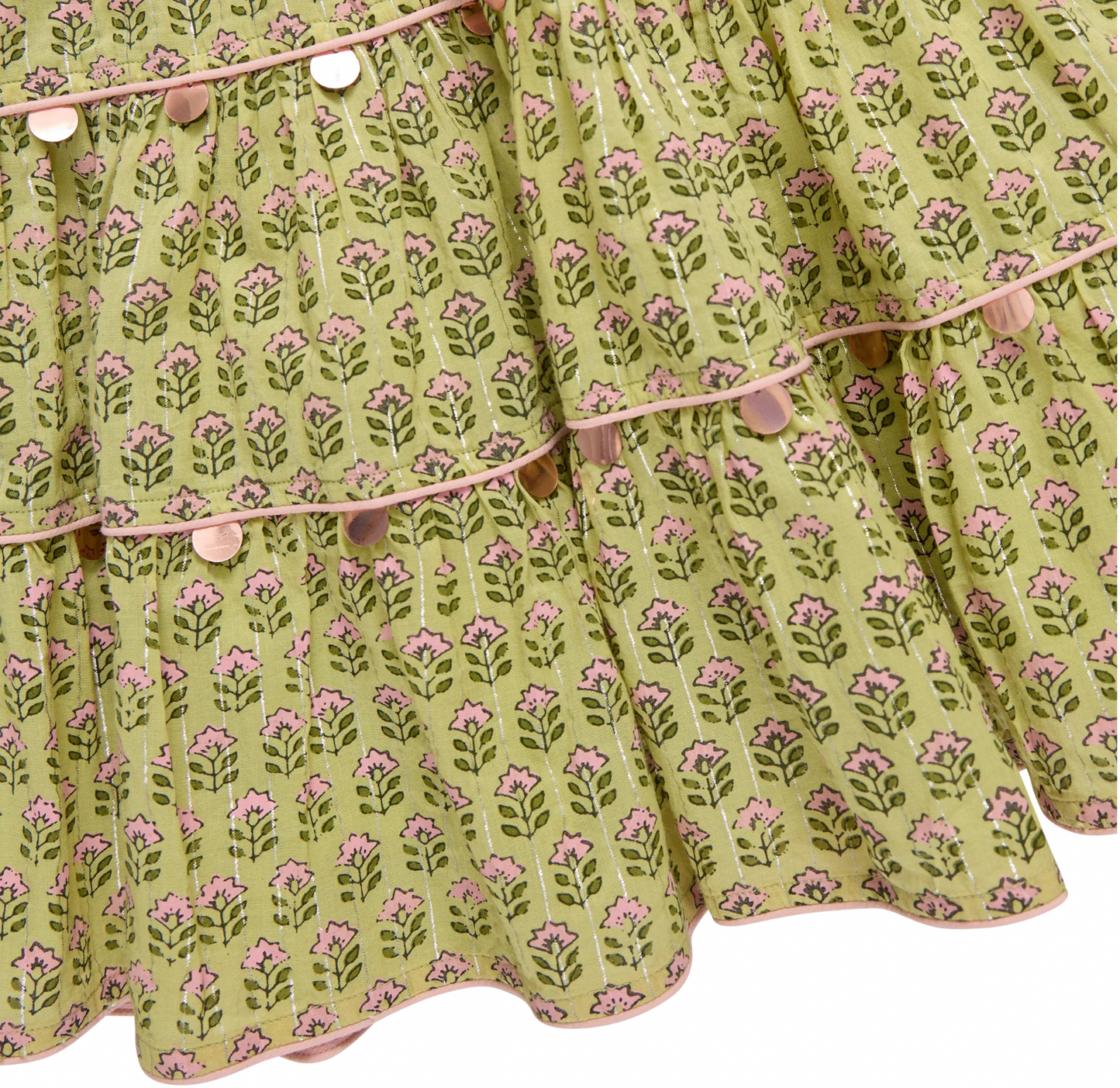 Peachy Dress- Green Prairie
