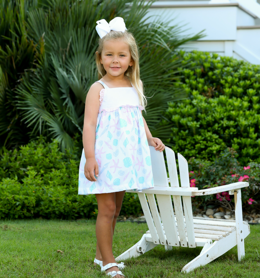 Girls Dress- Seashells