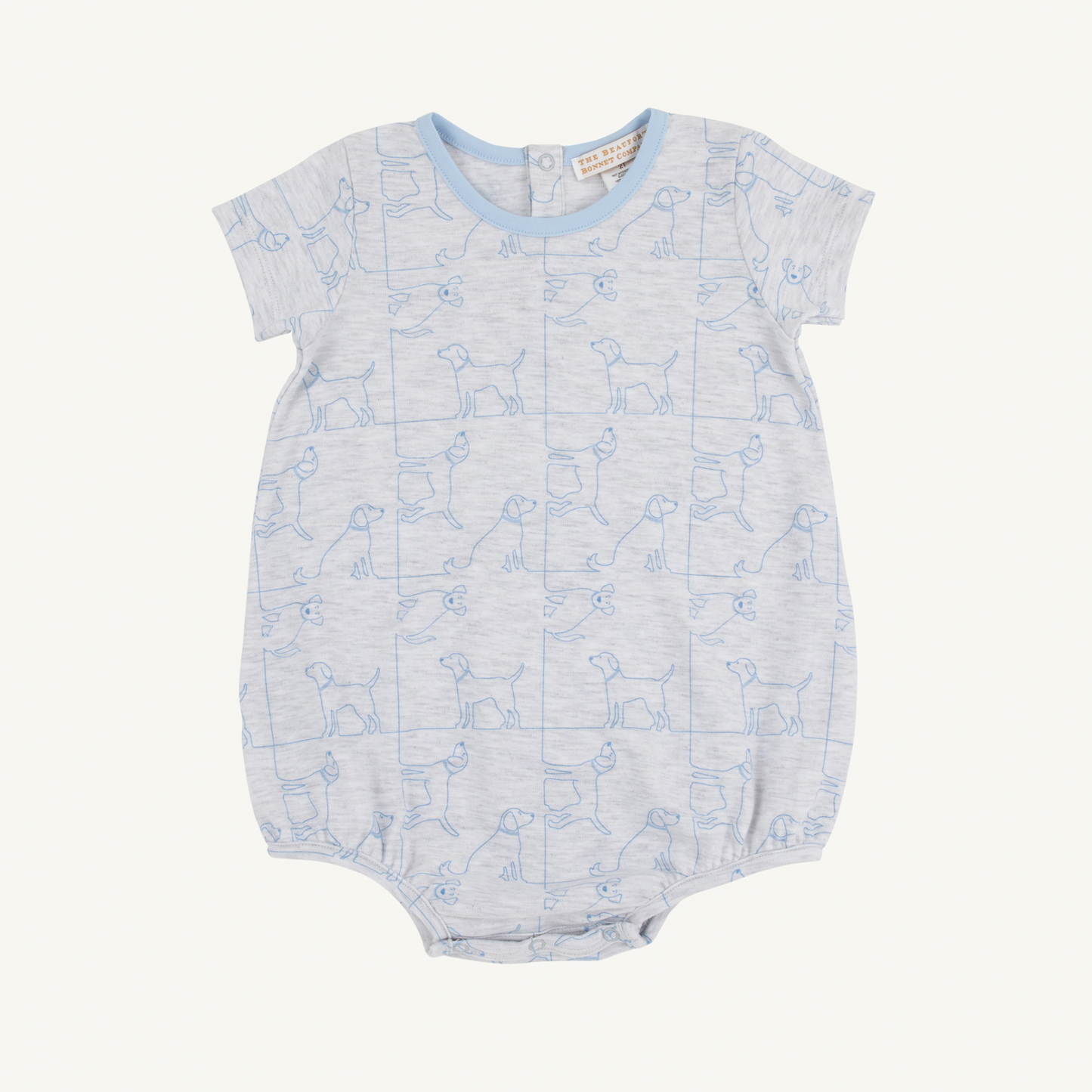 Short Sleeve Patton Play Bubble - Puppy Puzzle