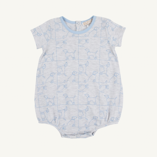 Short Sleeve Patton Play Bubble - Puppy Puzzle