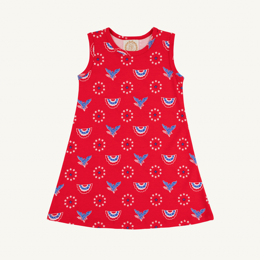 Sleeveless Polly Play Dress- Star Spangled Swag