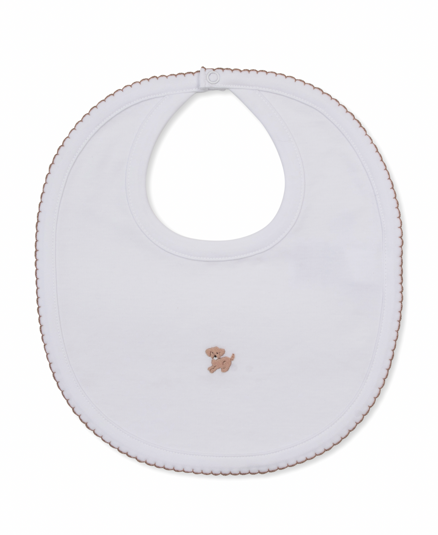 Bib w/ Hand Embroidery- Puppy