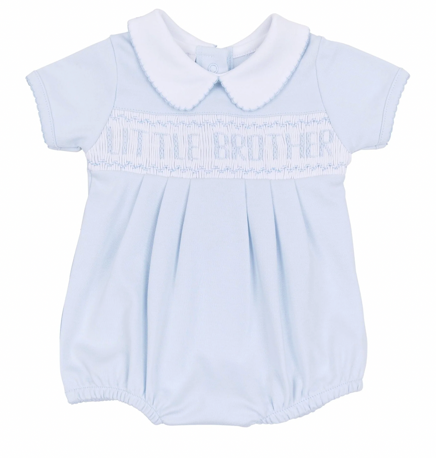 Little Brother Smocked Short Sleeve Bubble