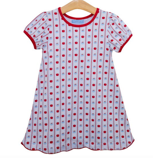 PRE-ORDER- Apple Print Dress