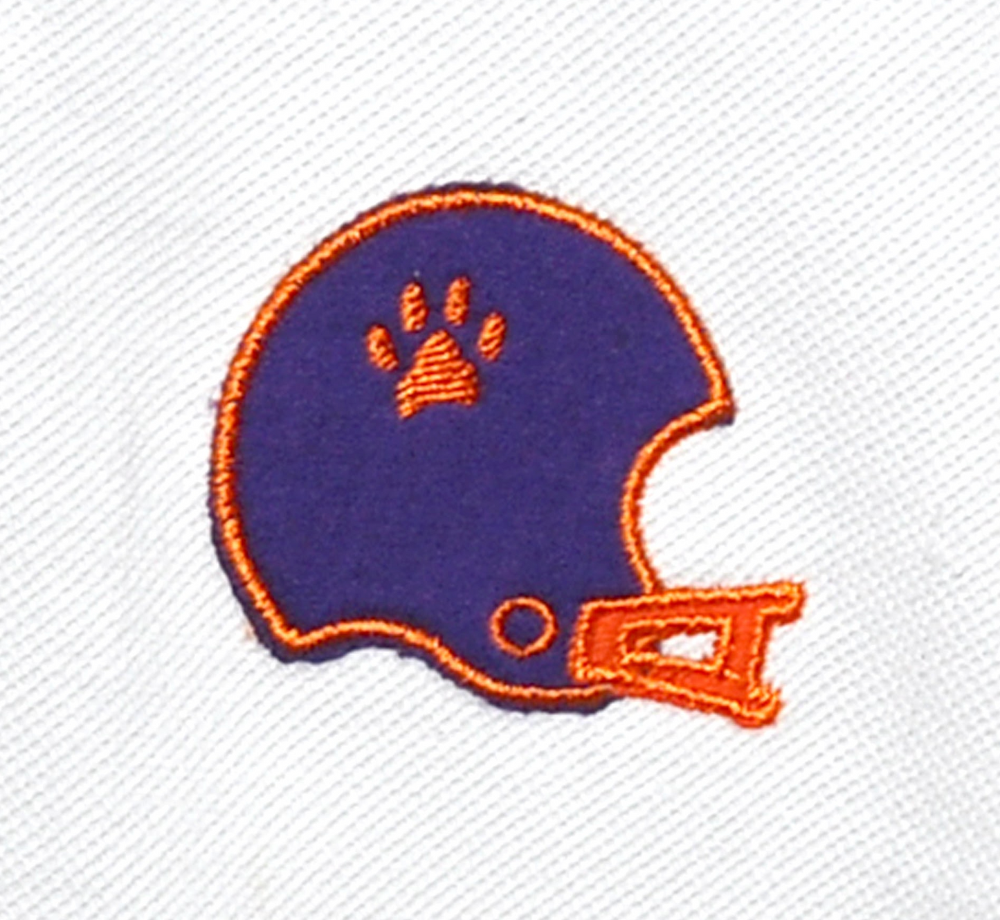 Tiger Orange and Purple Collared Shirt