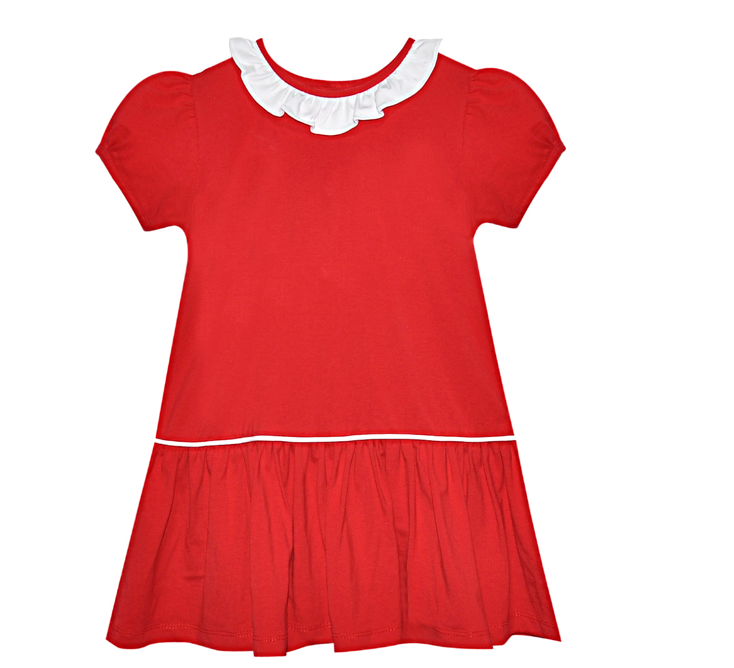 Red and White Dress