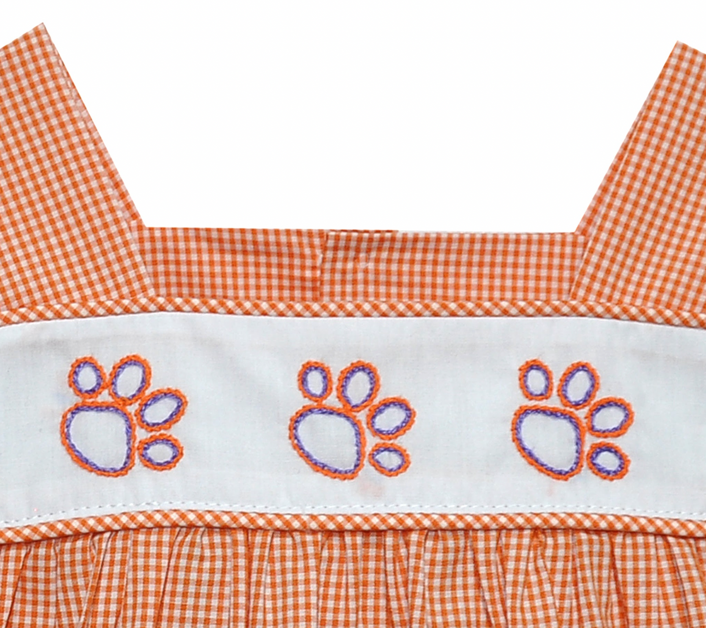 Tiger Paw Prints Orange and Purple Dress