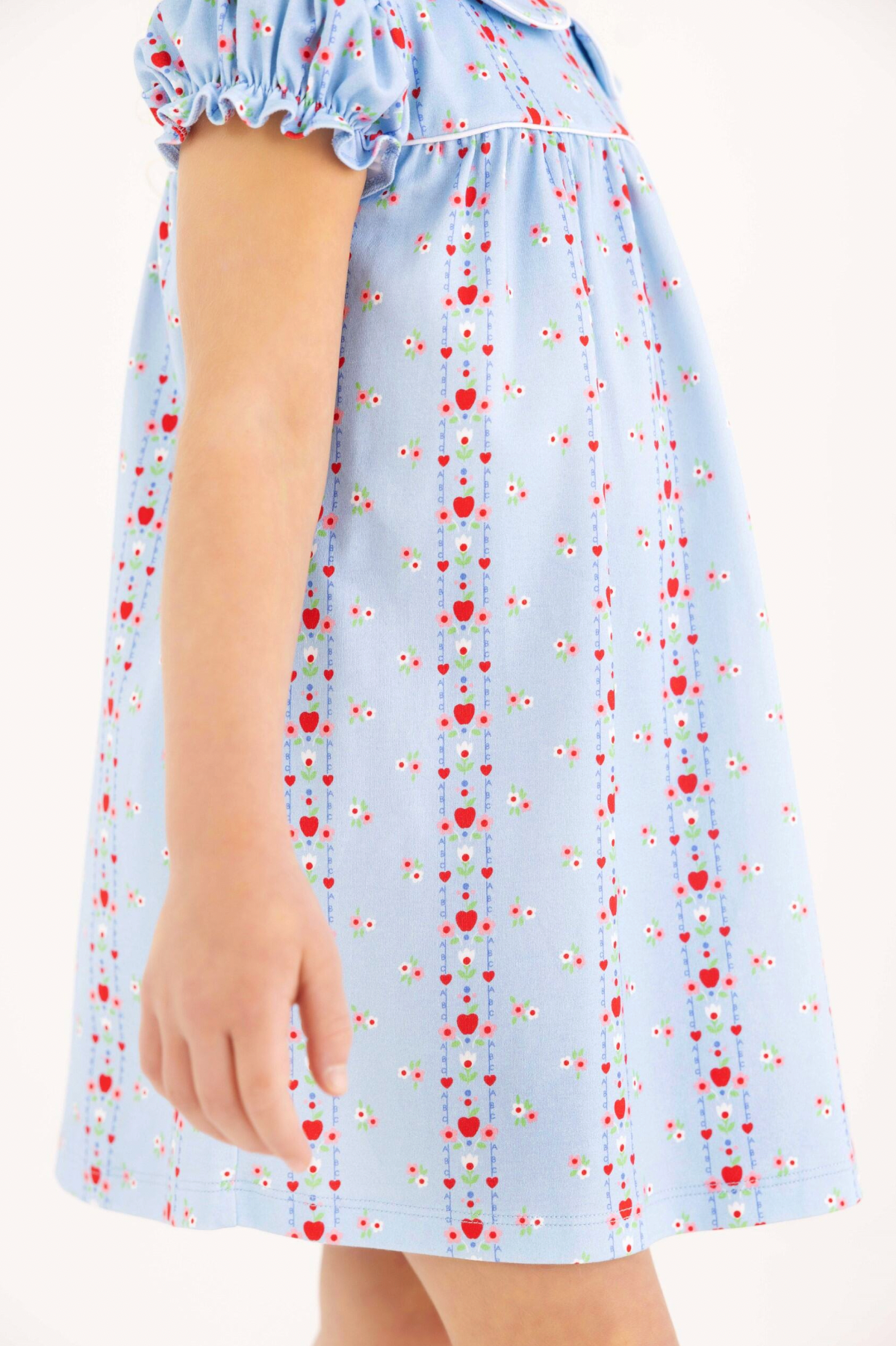Holly Day Dress- First Day Flowers/Worth Ave White/Richmond Red
