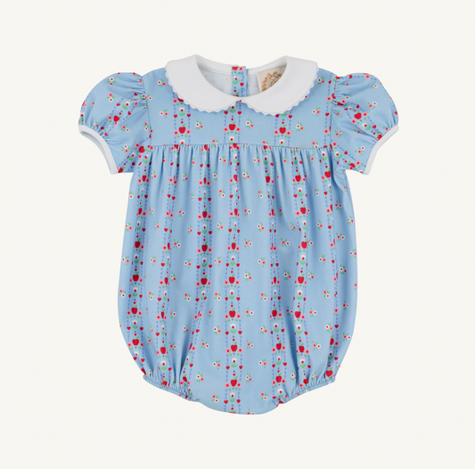 Cindy Lou Bubble- First Day Flowers/Worth Ave White/Richmond Red