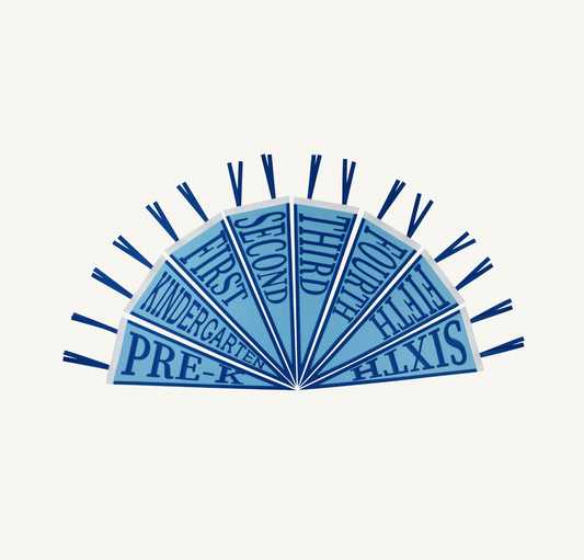 Picture Perfect Pennants- Brookline Blue/Rockefeller Royal/Worth Ave White