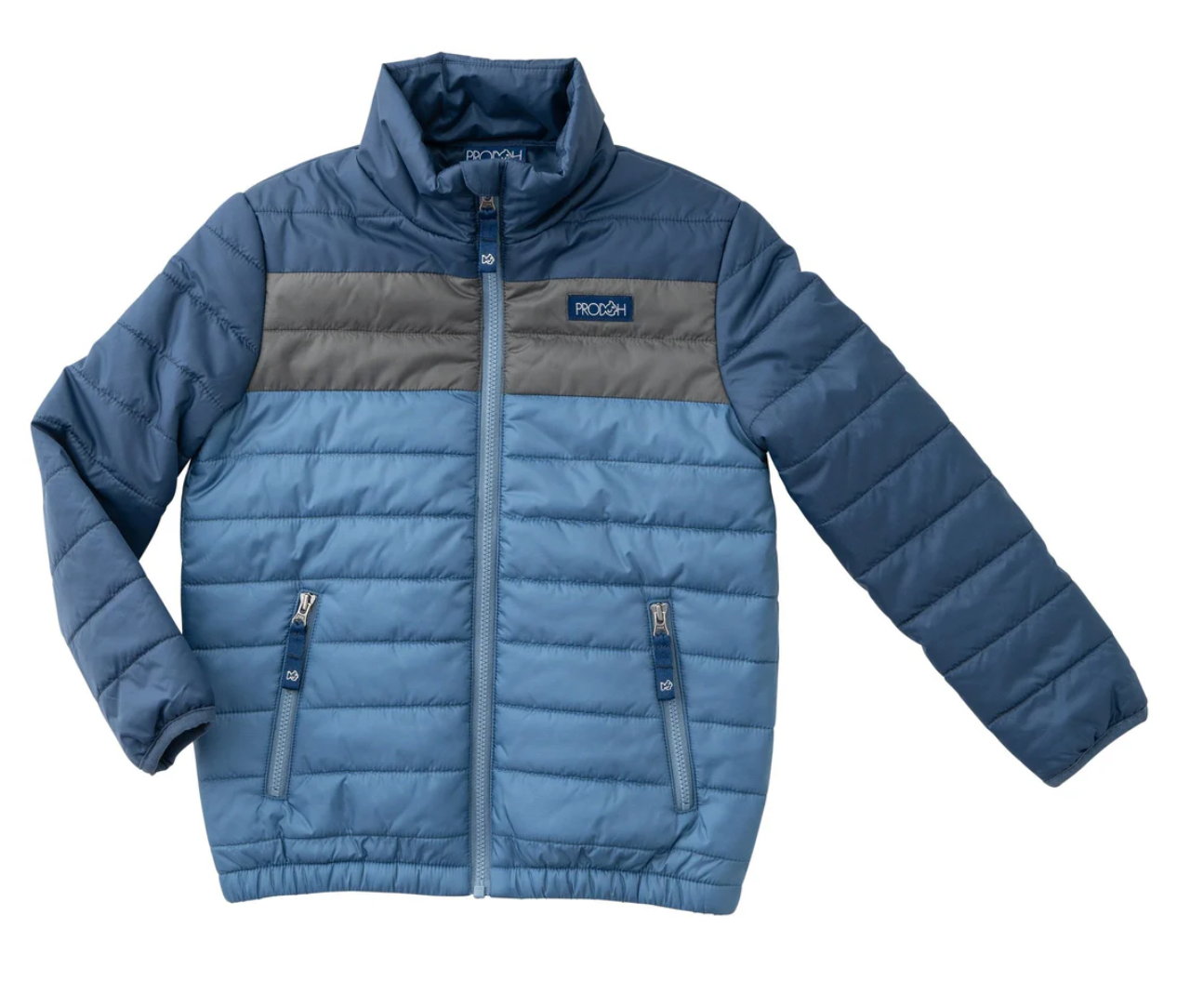*PRE-ORDER* Puffer Jacket - Dark Denim Colorblock